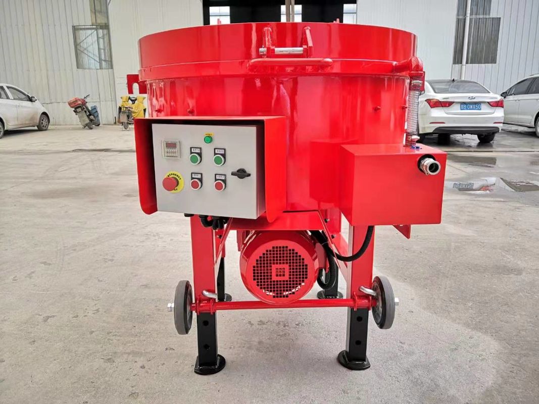 AC 380v 50HZ Refractory Portable Pan Mixer Simple Structure 300kgs Weight